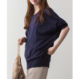 aity アイティ ドルマンシルエット5分袖サマーニット | Fashion Letter | 詳細画像10 