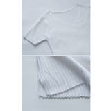 etoll エトル Vネックリブサマーニット | Fashion Letter | 詳細画像19 