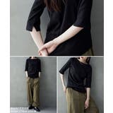 etoll エトル ボートネック七分袖Tシャツ | Fashion Letter | 詳細画像5