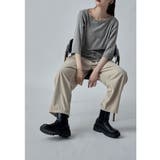 etoll エトル ボートネック七分袖Tシャツ | Fashion Letter | 詳細画像8