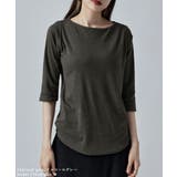 etoll エトル ボートネック七分袖Tシャツ | Fashion Letter | 詳細画像14