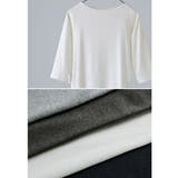 etoll エトル ボートネック七分袖Tシャツ | Fashion Letter | 詳細画像19