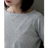 etoll エトル ボートネックコットンロングスリーブリブT | Fashion Letter | 詳細画像11 