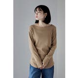 etoll エトル ボートネックコットンロングスリーブリブT | Fashion Letter | 詳細画像17 