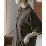 etoll エトル スタンドカラー刺繍ブラウス | Fashion Letter | 詳細画像12 