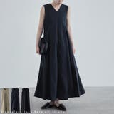 etoll エトル スリーブレスタックフレアオールインワン | Fashion Letter | 詳細画像1