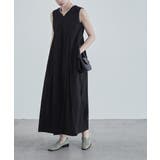 etoll エトル スリーブレスタックフレアオールインワン | Fashion Letter | 詳細画像9