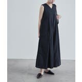 etoll エトル スリーブレスタックフレアオールインワン | Fashion Letter | 詳細画像15
