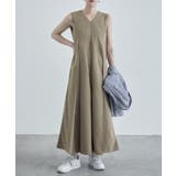 モカ | etoll エトル スリーブレスタックフレアオールインワン | Fashion Letter