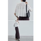 etoll エトル タックプリーツクロップドシャツ | Fashion Letter | 詳細画像11
