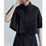etoll エトル タックプリーツクロップドシャツ | Fashion Letter | 詳細画像12
