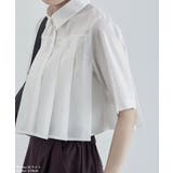 etoll エトル タックプリーツクロップドシャツ | Fashion Letter | 詳細画像16