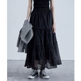 etoll エトル オーガンジーレイヤードスカート | Fashion Letter | 詳細画像2
