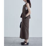 etoll エトル リネンタッチペプラムワンピース | Fashion Letter | 詳細画像18