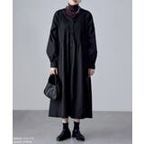 etoll エトル ノーカラーピンタックワンピース | Fashion Letter | 詳細画像12