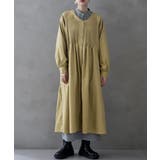 etoll エトル ノーカラーピンタックワンピース | Fashion Letter | 詳細画像15