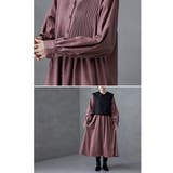 etoll エトル ノーカラーピンタックワンピース | Fashion Letter | 詳細画像17