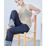 ミニループヤーン 透かし編み ニットタンクトップ | Fashion Letter | 詳細画像6 