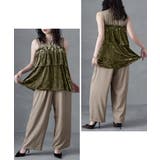 aity アイティ 花柄シアーフロッキーベアペプラム×ツイルオールインワン | Fashion Letter | 詳細画像13 