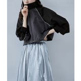 etoll エトル クロップドバイカラートラックジャケット | Fashion Letter | 詳細画像5