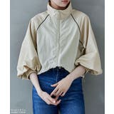 etoll エトル クロップドバイカラートラックジャケット | Fashion Letter | 詳細画像6