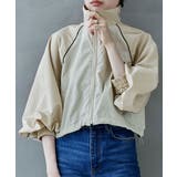 etoll エトル クロップドバイカラートラックジャケット | Fashion Letter | 詳細画像9