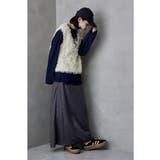 etoll エトル フェザーフリンジVネックベスト | Fashion Letter | 詳細画像15 