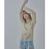 etoll エトル ラメシアープリーツハイネックトップス | Fashion Letter | 詳細画像13 