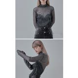 etoll エトル ラメシアープリーツハイネックトップス | Fashion Letter | 詳細画像15 