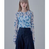 etoll エトル ローズプリントシアートップス | Fashion Letter | 詳細画像3 