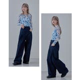 etoll エトル ローズプリントシアートップス | Fashion Letter | 詳細画像6 