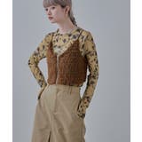 etoll エトル ローズプリントシアートップス | Fashion Letter | 詳細画像12 