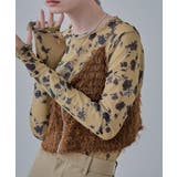 etoll エトル ローズプリントシアートップス | Fashion Letter | 詳細画像14 