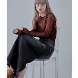 etoll エトル ローズプリントシアートップス | Fashion Letter | 詳細画像18 