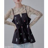 etoll エトル ラインフラワークルーネックシアートップス | Fashion Letter | 詳細画像12 