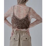 etoll エトル ラインフラワークルーネックシアートップス | Fashion Letter | 詳細画像17 