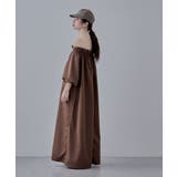 etoll エトル タフタボリュームオフショルワンピース | Fashion Letter | 詳細画像10