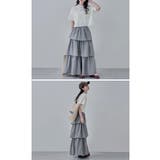 etoll エトル ギンガムチェックティアードスカート | Fashion Letter | 詳細画像15