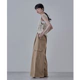 etoll エトル ワイドシルエットツイルカーゴパンツ | Fashion Letter | 詳細画像6