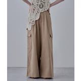 etoll エトル ワイドシルエットツイルカーゴパンツ | Fashion Letter | 詳細画像8