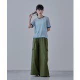etoll エトル ワイドシルエットツイルカーゴパンツ | Fashion Letter | 詳細画像12