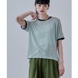 etoll エトル リンガーネックシアーボーダーTシャツ | Fashion Letter | 詳細画像13 