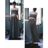 etoll エトル チェック柄ギャザーマキシスカート | Fashion Letter | 詳細画像3