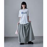 etoll エトル チェック柄ギャザーマキシスカート | Fashion Letter | 詳細画像15