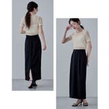 etoll エトル ストレッチレースハーフスリーブトップス | Fashion Letter | 詳細画像16