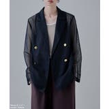 etoll エトル メッシュシアーテーラードジャケット | Fashion Letter | 詳細画像2