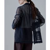 etoll エトル メッシュシアーテーラードジャケット | Fashion Letter | 詳細画像4