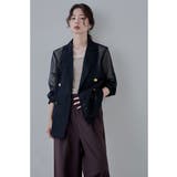 etoll エトル メッシュシアーテーラードジャケット | Fashion Letter | 詳細画像6