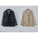 etoll エトル メッシュシアーテーラードジャケット | Fashion Letter | 詳細画像18
