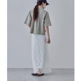 etoll エトル フラワーレースナロースカート | Fashion Letter | 詳細画像15